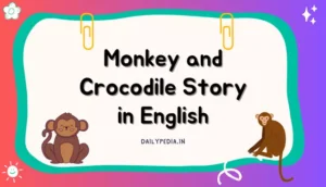 Monkey and Crocodile Story in English