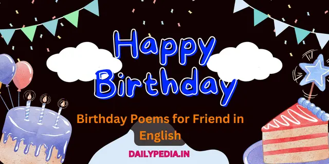 Birthday Poems for Friend in English
