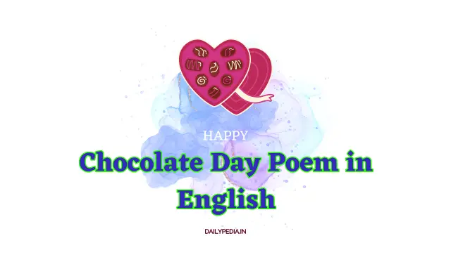 Chocolate Day Poem in English